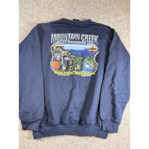 VTG 90s Y2K Harley Davidson Mountain Creek Sweatshirt Mens Large Crewneck Biker